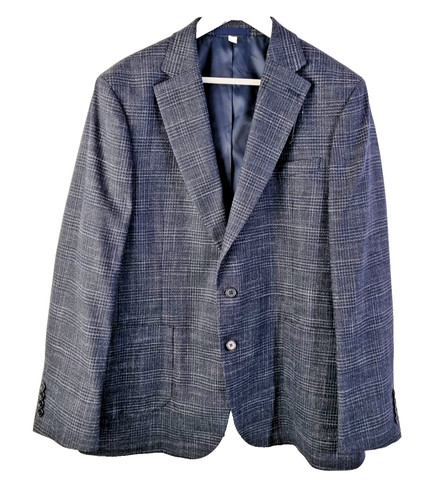 Men soft check suit - m&s,